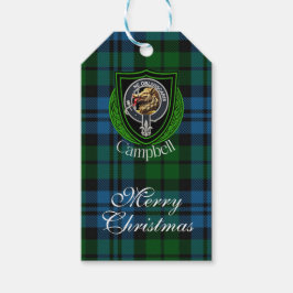 Etiquetas Para Regalos Campbell Scottish Clan Tartan & Crest