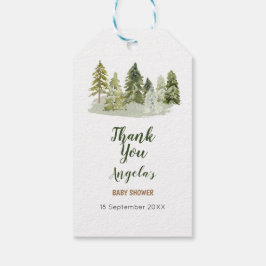 Etiquetas Para Regalos Camper de color de agua al aire libre Gracias Etiq