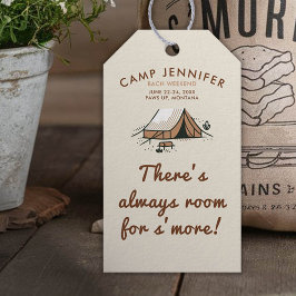 Etiquetas Para Regalos Camping Camp Earthy Bachelorette Smore Gift