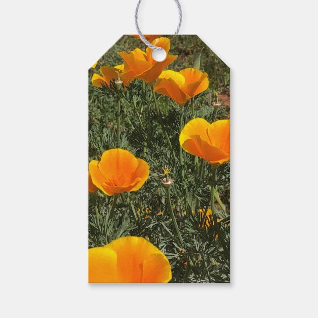 Etiquetas Para Regalos Campo de Amapolas (Anverso)