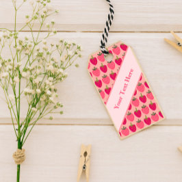 Etiquetas Para Regalos Campos de fresa deslumbrante