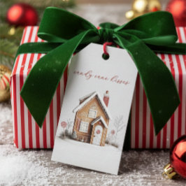 Etiquetas Para Regalos Candy Cane besa a los Navidades de la casa de Ging