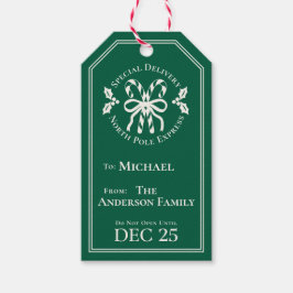 Etiquetas Para Regalos Candy Cane North Pole Express Special Delivery