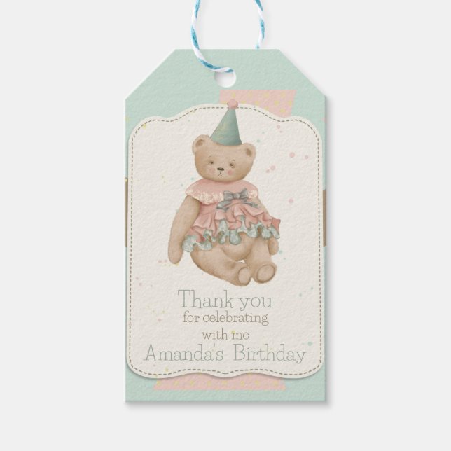 Etiquetas Para Regalos Candy Cute Bear (Anverso)