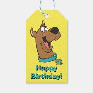 Etiquetas Para Regalos Cara feliz de Scooby-Doo