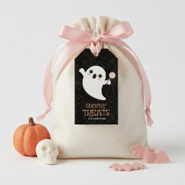 Etiquetas Para Regalos Caramelos Espeluznantes Piruleta Fantasma Amigable