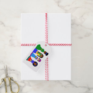 Etiquetas Para Regalos Carolers-Chicas del navidad