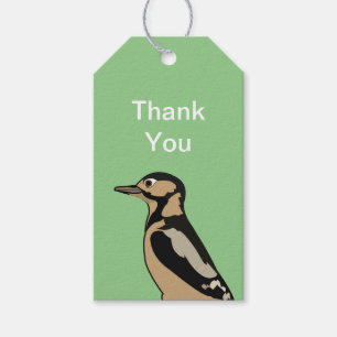 Etiquetas Para Regalos Carpintero Pájaro Naturaleza animal Personalizado