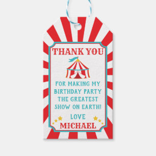 Etiquetas Para Regalos Carrusel Circus Carnival Birthday Gift Favorito Ta