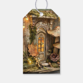 Etiquetas Para Regalos Casa de hadas para hongos Cottagecore