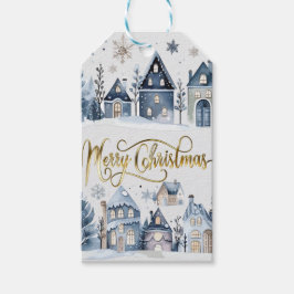 Etiquetas Para Regalos Casas navideñas de invierno de Australia