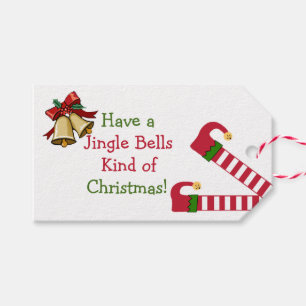 Etiquetas Para Regalos Cascabeles del duende del navidad