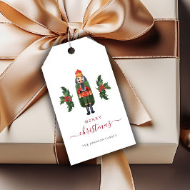 Etiquetas Para Regalos Cascanueces Lindo Festivo Feliz Navidad