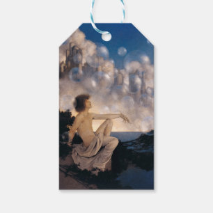 Etiquetas Para Regalos Castillos en el aire de Maxfield Parrish 1904 Fant