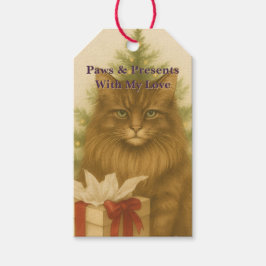 Etiquetas Para Regalos Cat Humor Christmas