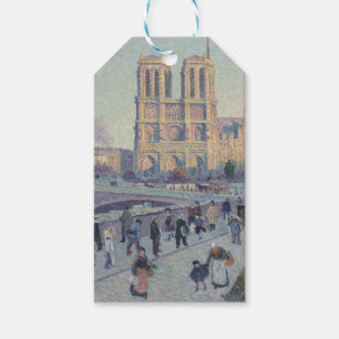 Etiquetas Para Regalos Catedral de Notre Dame de París Pintura clásica de