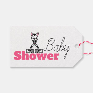 Etiquetas Para Regalos Cebra de bebé, Baby Shower