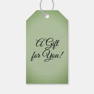 Etiquetas Para Regalos Celadón verde de jade sólido