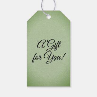 Etiquetas Para Regalos Celadón verde de jade sólido