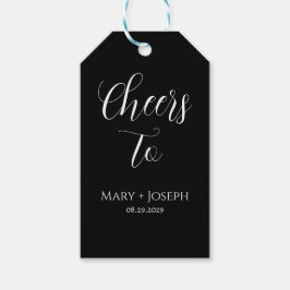 Etiquetas Para Regalos Celebra el amor con estilo con este negro elegante