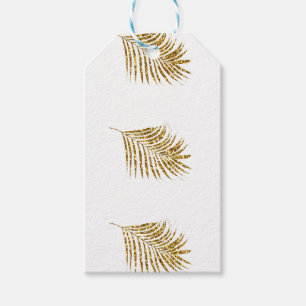Etiquetas Para Regalos Celebraciones de Bodas tropicales de palmas de oro