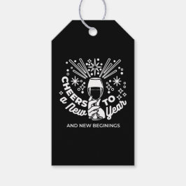 Etiquetas Para Regalos Celebrar el Ilustracion 2 de Vidrio de Nuevos Comi