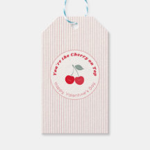 Cereza en la parte superior Retro Pinstripe San Va