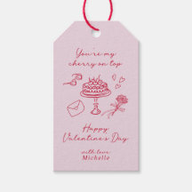 Cerezo en la cima Día de San Valentín Pink Bow