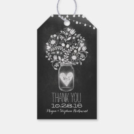 Etiquetas Para Regalos Chalkboard Mason Jar Boda Gracias