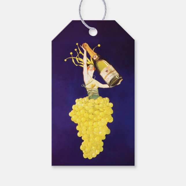 Etiquetas Para Regalos Champagne Grapes  (Anverso)
