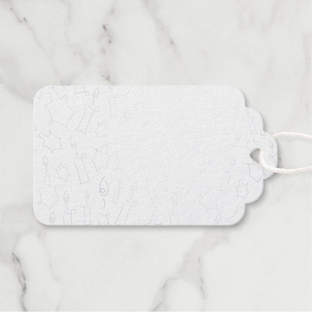 Etiquetas Para Regalos Chanukah (Anverso (Horizontal))