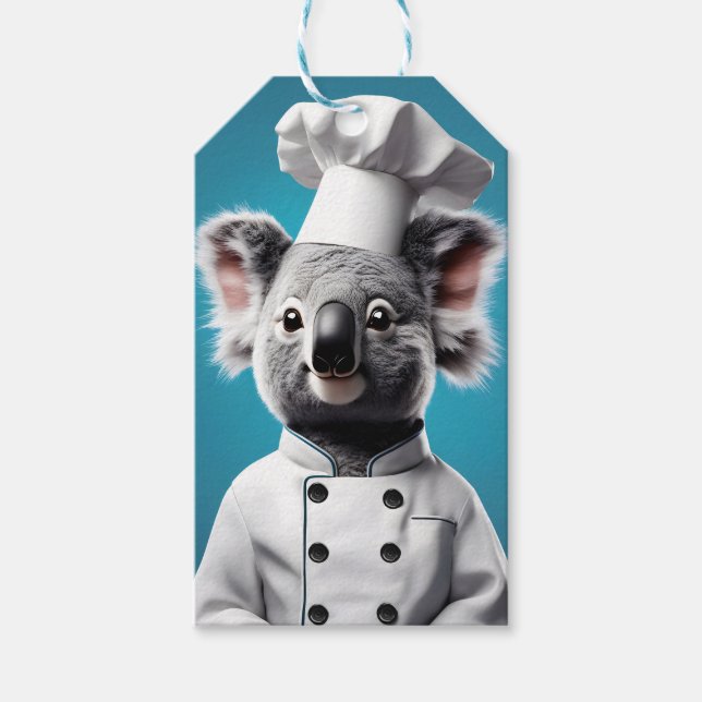Etiquetas Para Regalos Chef Koala (Anverso)