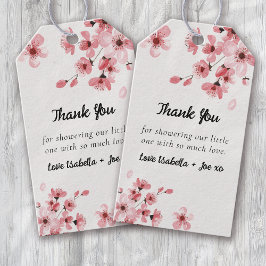 Etiquetas Para Regalos Cherry Blossom Baby Shower Gracias
