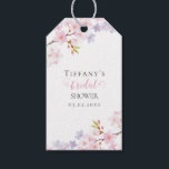 Etiquetas Para Regalos Cherry Blossom in Bloom Garden Bridal Shower<br><div class="desc">Elegant Watercolor Cherry Blossom in Bloom Garden Bridal Shower</div>
