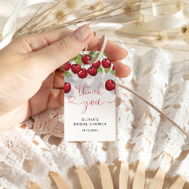 Etiquetas Para Regalos Cherry Bridal Shower Gracias
