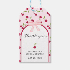 Etiquetas Para Regalos Cherry On Top Bridal Shower Coquette Pink Cute