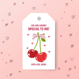 Etiquetas Para Regalos Cherry Special Valentine Gift Tag with Hearts