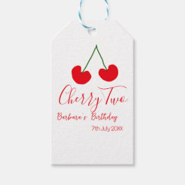 Etiquetas Para Regalos Cherry two 2nd birthday red cherry kids simple 