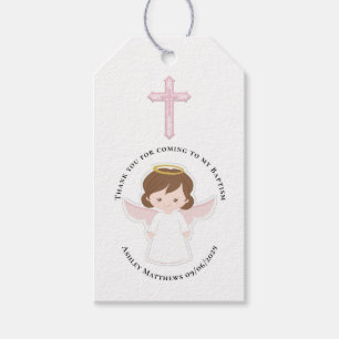 Etiquetas Para Regalos Chica Angel Baptism First Communition Gracias