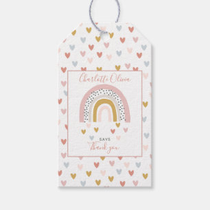 Etiquetas Para Regalos Chica arcoiris enmudecido primero Fiesta de cumple