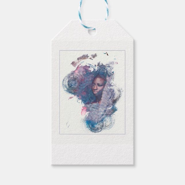 Etiquetas Para Regalos Chica de África (Anverso)