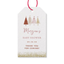 Chica de árbol de Navidad de invierno Baby Shower