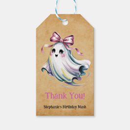 Etiquetas Para Regalos Chica de color de agua dulce Fantasma Nacimiento M