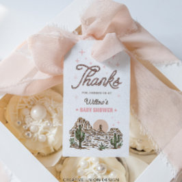 Etiquetas Para Regalos Chica de Cowgirl occidental Baby Shower Favor