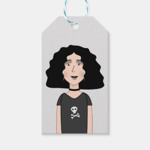 Etiquetas Para Regalos chica de gótico