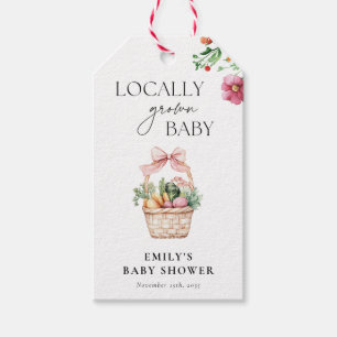 Etiquetas Para Regalos Chica de mercado de agricultores locales Baby Show