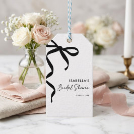Etiquetas Para Regalos Chica del lazo negro se casa Fiesta de Despedida d