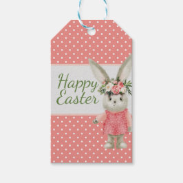 Etiquetas Para Regalos Chica dulce Bunny Easter Pink