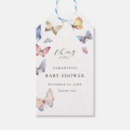 Etiquetas Para Regalos Chica Mariposa Baby Shower