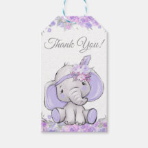 Chica Purple Boho Elephant Baby Shower